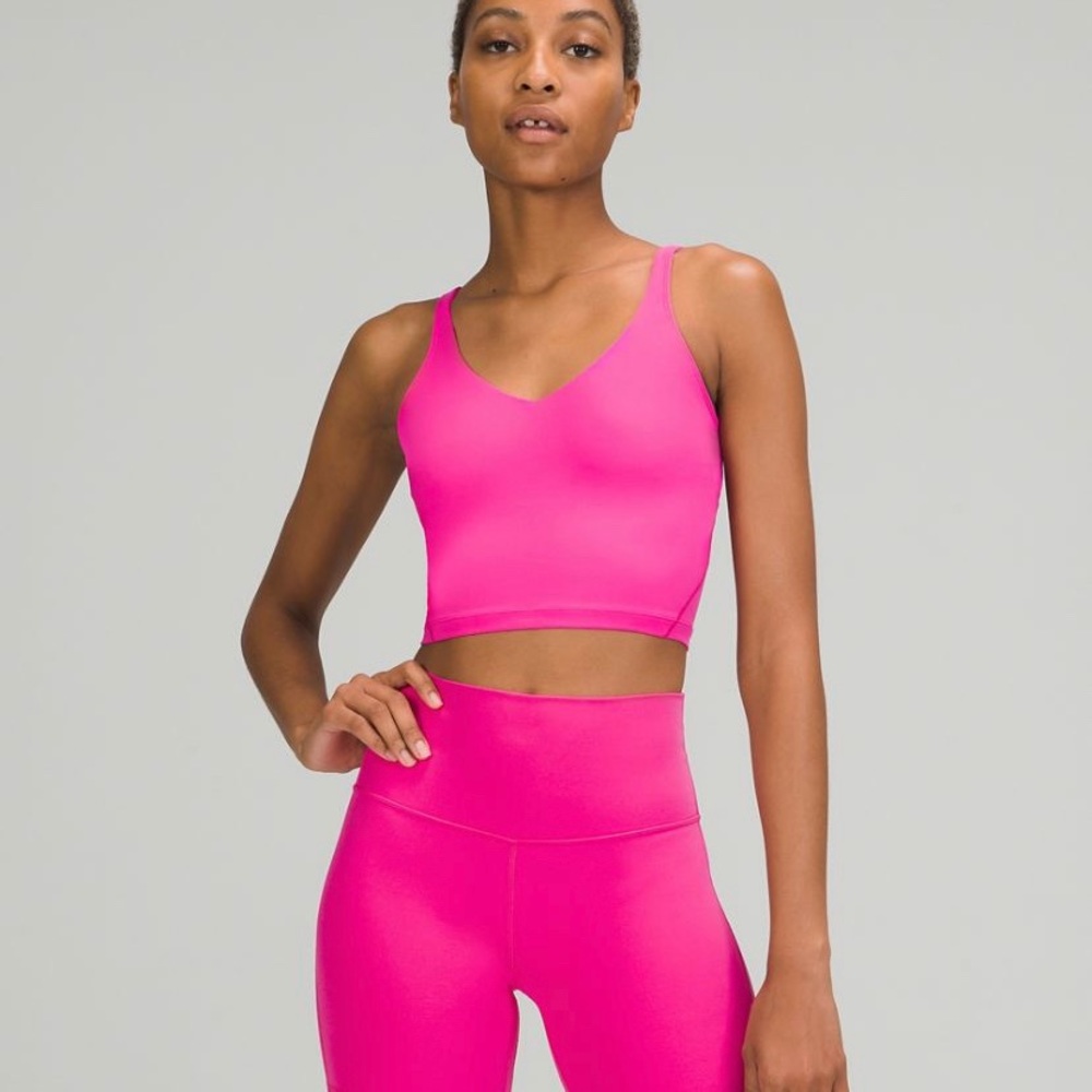 Lululemon aglin sonic pink tank